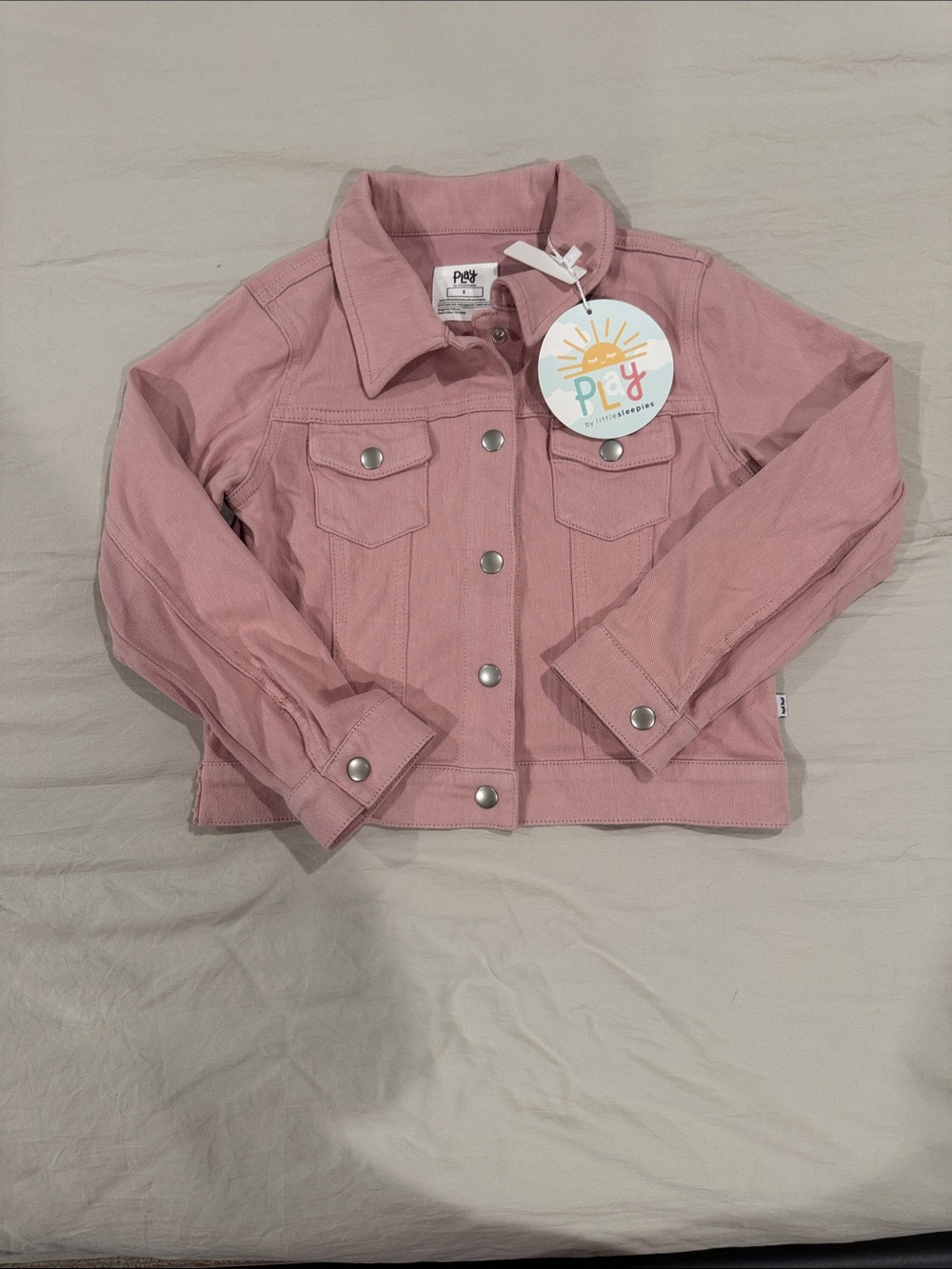 Little Sleepies Pink Denim Jacket for Kids